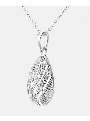 Diamant L'éternel Halskette mit Anhänger aus 375 Weißgold mit Diamant