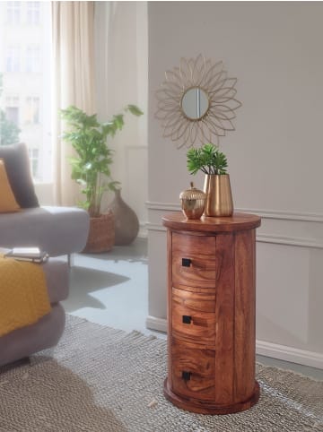 FineBuy Sideboard in Braun / Sheesham / 35x35x65