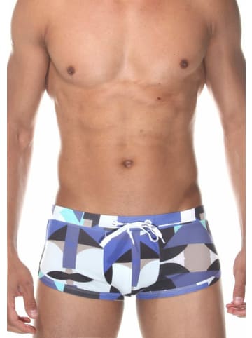 Oboy Beach-Sprinterpants B55 in blau/lila/mint