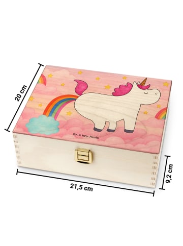 Mr. & Mrs. Panda Teedose Einhorn Pupsen Design ohne Spruch in Weiß