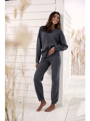 ELBSAND Strickhose in blau meliert