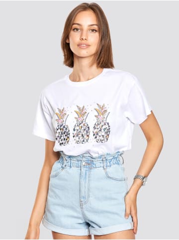 Freshlions T-Shirt Ananas in weiss