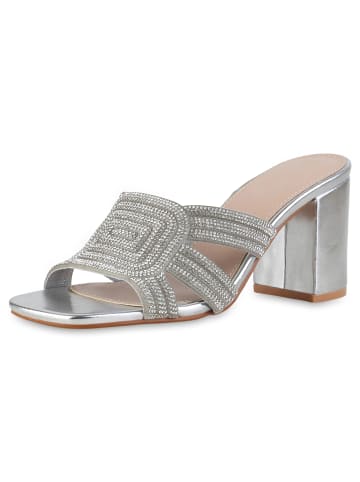 VAN HILL Pantoletten Isolde in Silber