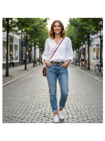 FRONHOFER Ledergürtel in Creme