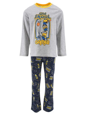 Minions 2tlg. Outfit: Schlafanzug in Grau