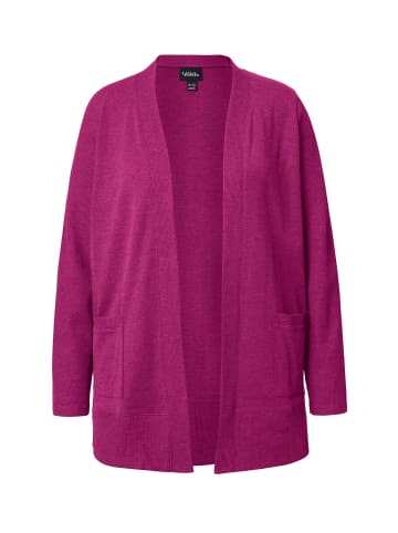 Ulla Popken Sweatjacke in magnolienrot