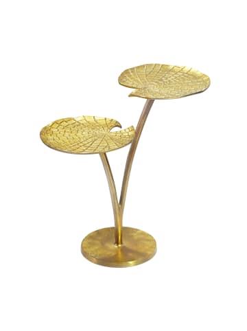 FineBuy Beistelltisch in Gold / Aluminium / 57x30x57