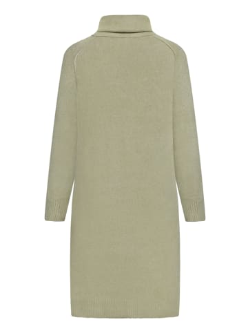 CARTOON Strickkleid mit Turtle Neck in Pale Khaki
