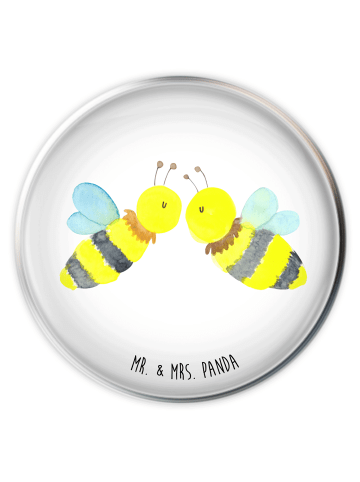 Mr. & Mrs. Panda Waschbecken Stöpsel Biene Liebe ohne Spruch in Weiß