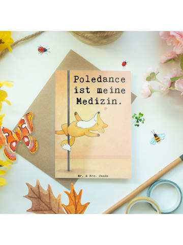 Mr. & Mrs. Panda valentinstagskarte Fuchs PoledanZeichen Design mit S... in Weiß