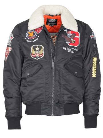 TOP GUN Bomberjacke TG23002 in schwarz