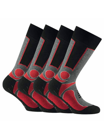 Rohner Socken 4er Pack in Rot