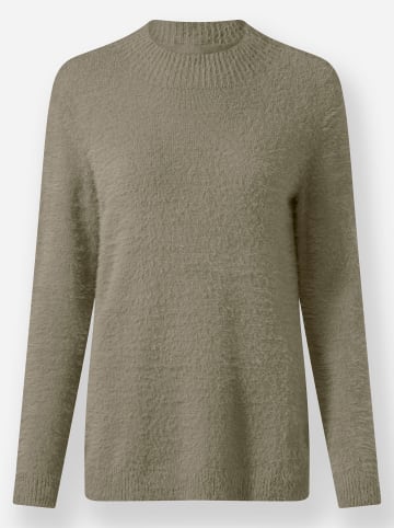 WITT WEIDEN Stehkragenpullover in schlamm