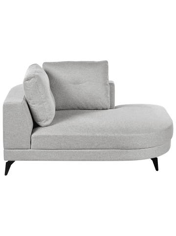 Beliani Chaiselongue MARUM in Grau/Schwarz - (W) 111 x (H) 88 x (L) 151 cm