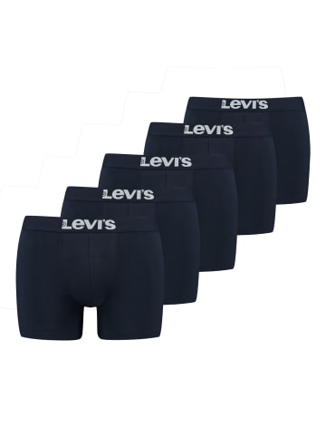 Levi´s Trunk SOLID BASIC BOXER 5er Pack slim in Blau