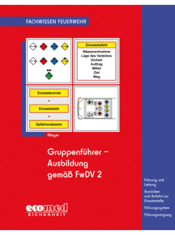 Ecomed Buch - Gruppenführer-Ausbildung gemäß FwDV 2