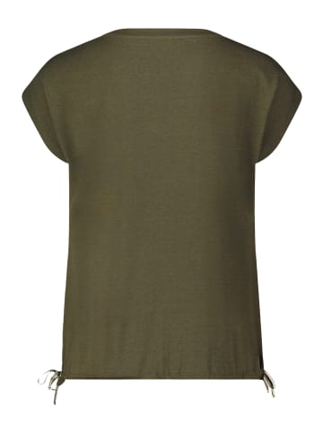 BETTY & CO Casual-Shirt mit Tunnelzug in Khaki/Khaki