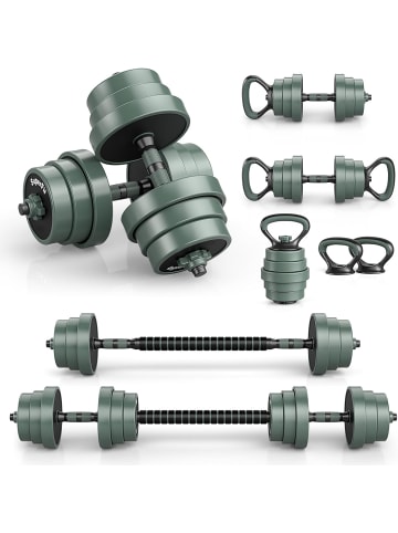 COSTWAY 4 in 1 Hanteln Set 20 kg in Grau