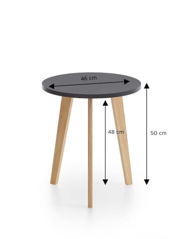 ebuy24 Schwarz 50 x 50 cm