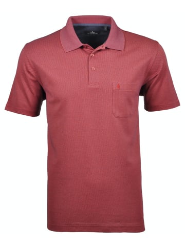 Ragman Poloshirt fishnet in Orange