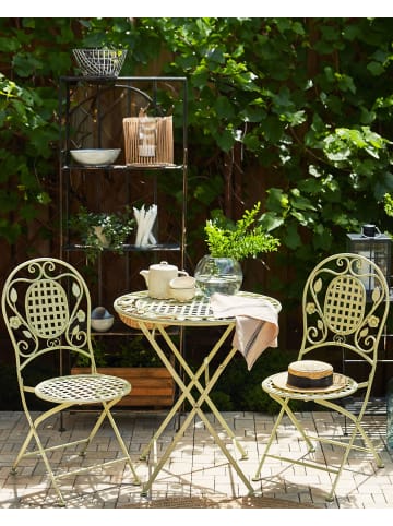 Beliani 2er-Set Esszimmerstuhl BIVIO in Grün