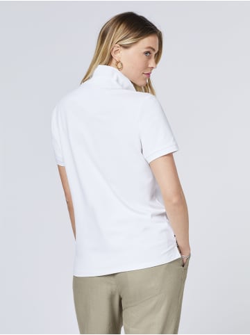 Polo Sylt Polo im puristischen Design mit Logo-Stickerei in Weiß