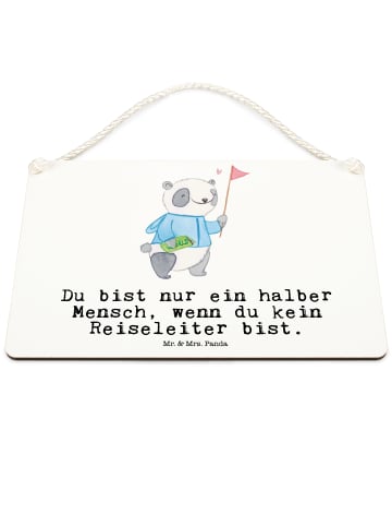 Mr. & Mrs. Panda holzbild Reiseleiter Herz mit Spruch in Weiß