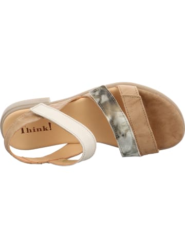 Think! Riemchensandale KAMAA in Linen/Kombi