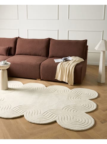 Beliani Kurzflor MALVAN in Beige - (W) 160 x (L) 230 cm