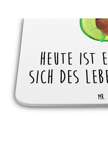 Mr. & Mrs. Panda Coaster Avocado Feier mit Spruch in Weiß
