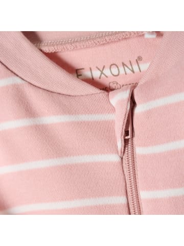 Fixoni Kinder Schlafanzug "Nightsuit w.zipper" in Rosa