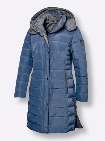 creation L Daunen-Steppmantel in jeansblau