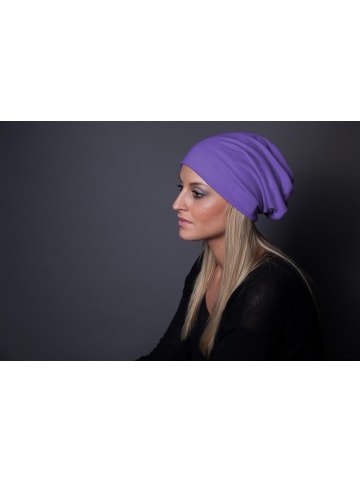 styleBREAKER Wende Beanie Mütze in Grau meliert / Neongelb
