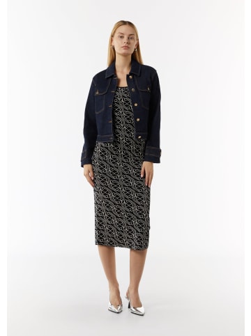 comma Kleid lang in Schwarz