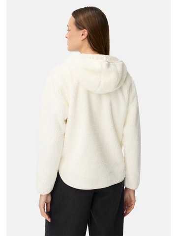 Camel Active Kapuzenpullover aus Teddyfleece in Milchweiß