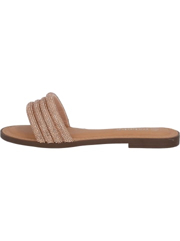 Palado Pantoletten & Badeschuhe Jeemi in Bronze Strass