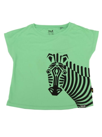 Jack Wolfskin Shirt Zebra Tee Girls in Grün