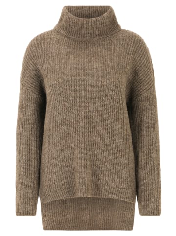 CARTOON Strickpullover mit Turtle Neck in Walnut Melange