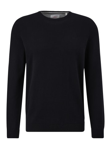 S. Oliver Pullover Basic in Schwarz
