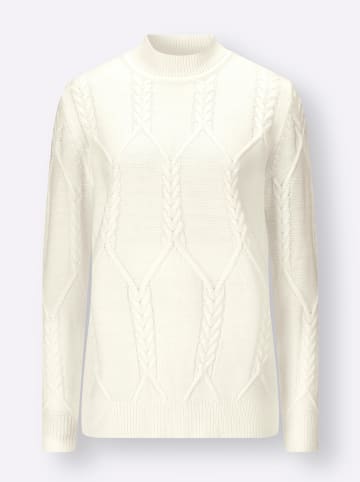 Sieh an! Langarm-Pullover in ecru
