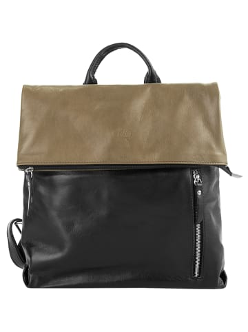 Cluty City-Rucksack echt Leder in beige