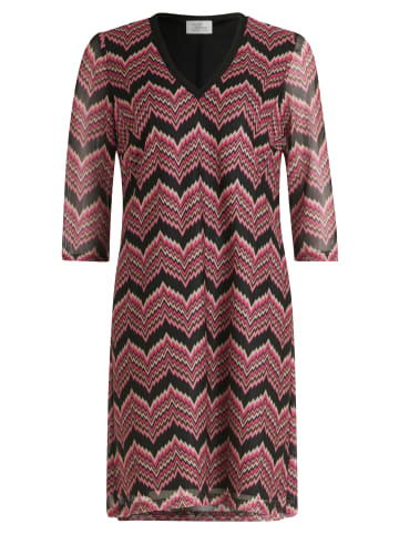Vera Mont Basic-Kleid mit Muster in Pink/Schwarz