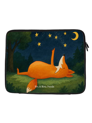 Mr. & Mrs. Panda Laptop Hülle Fuchs Sterne Design ohne Spruch in Weiß