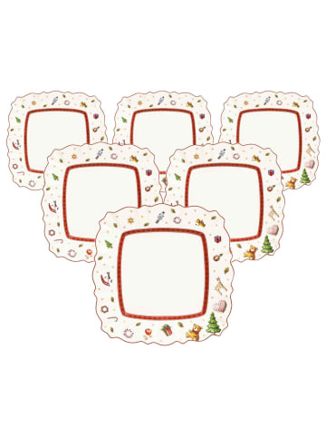 Villeroy & Boch 6er Set Frühstücksteller Toy's Delight in Bunt 22 x 22 cm in bunt