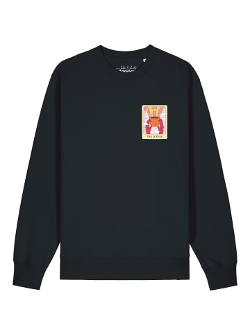 wat? Apparel Sweatshirt Tarot The Coffee in Schwarz