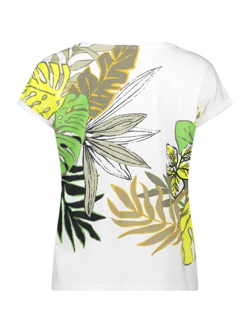 Betty Barclay Halbarm-Shirt mit Ärmelaufschlag in White/Green