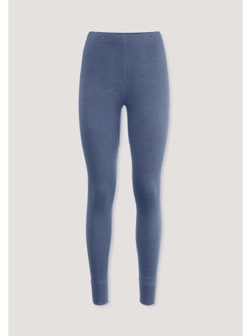 Hessnatur Hessnatur Wool-Silk Leggings aus Bio-Merinowolle mit Seide in indigo blau