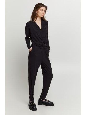 ICHI Jumpsuit IHLIMA JU - 20102796  Langer Jumpsuit mit V-Ausschnitt in schwarz