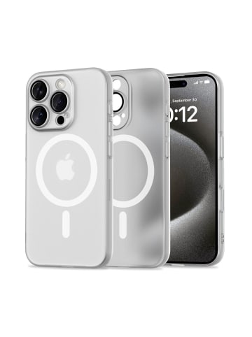 TechProtect Tech Protect Hülle Weiss mit Magnetring iPhone 16 Pro in Weiss