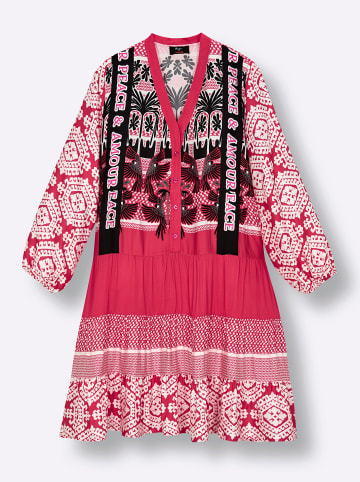 sheego Kleid in hummer-schwarz-bedruckt